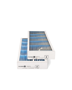 Filter set for SOLER & PALAU DOMEO 210 ventilation unit, including two replacement filters F7 and M5, rectangular shape, approx. 275×125×48 mm