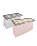 Alternative F7 + M5 filter set compatible with ENERVENT PELICAN ventilation unit – high-efficiency replacement pocket filters for fine dust, pollen removal, and improved indoor air quality.
Typical Pelican filter sets include F7 (ePM1 ~60%) supply filter